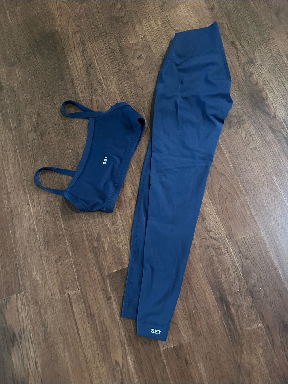SET Active Deep Navy Leggings with Matching Sports Bra